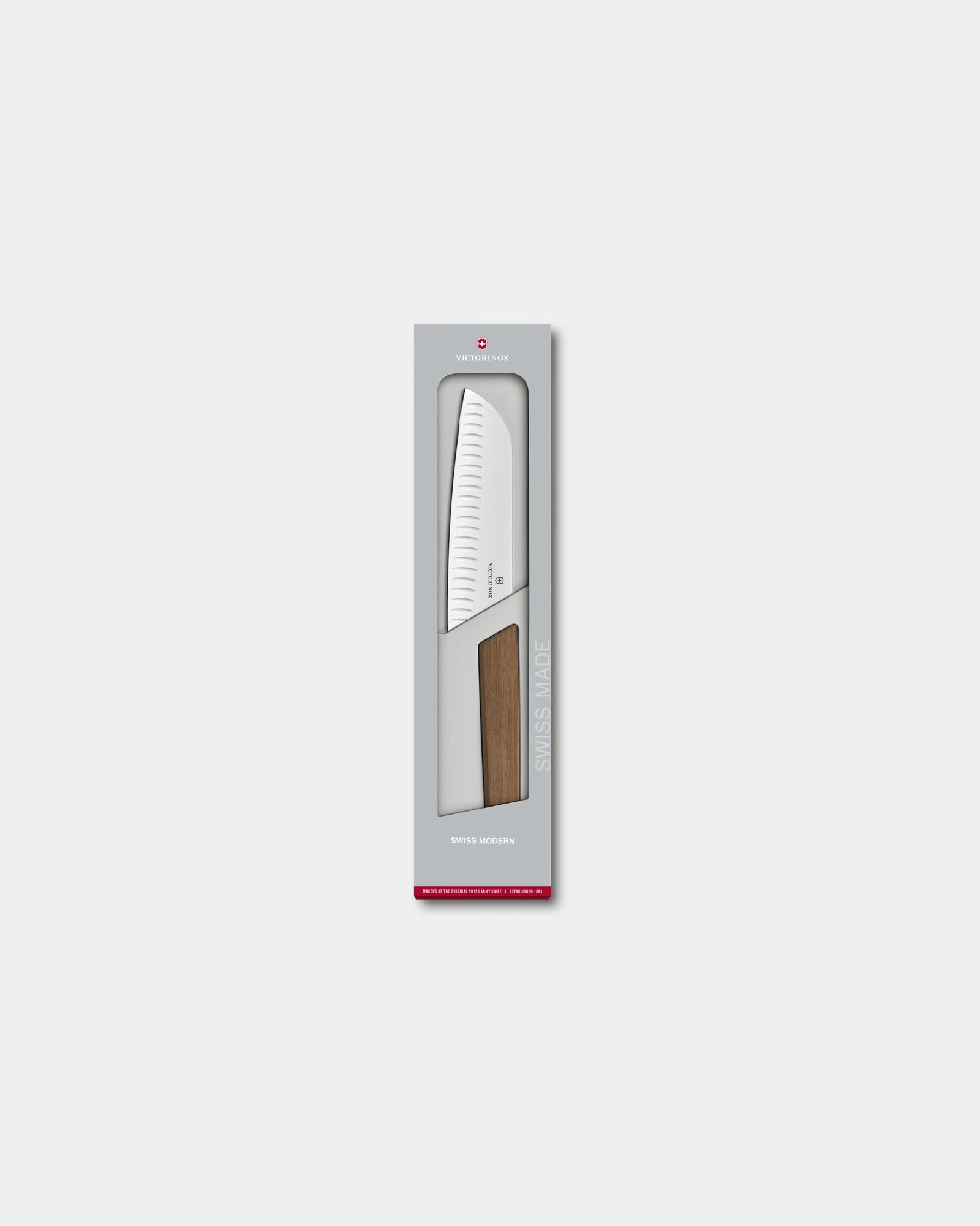 Santokumes Swiss Modern notenhout 17 cm om te personaliseren - 1